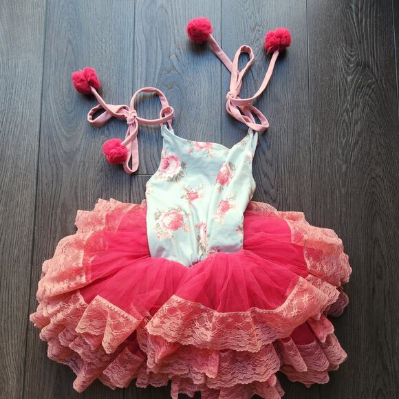 Dollcake Waiting on Wildflowers Girls Tutu Dress, size 7 - Picture 7 of 7